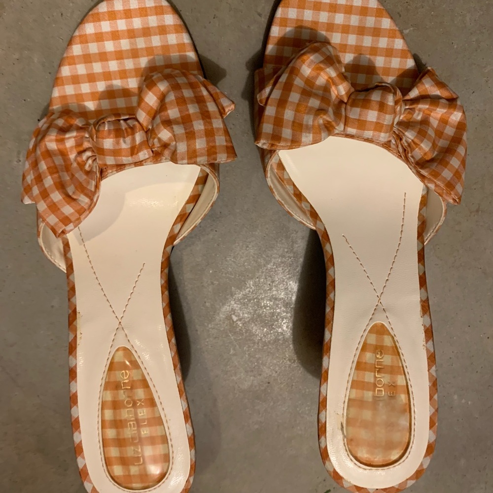 Slip-on Fabric Bow Shoes